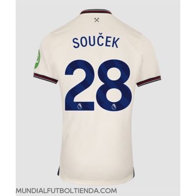 Camiseta West Ham United Tomas Soucek #28 Segunda Equipación Replica 2025-26 mangas cortas Camiseta West Ham United Tomas Soucek #28 Segunda Equipación Replica 2025-26 mangas cortas